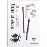 Clairefontaine blok Graf it za suhu tehniku A4 90gr, mix boja, dotpad (točkice) | shoptok.hr