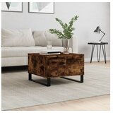 vidaXL Stolić za kavu boja hrasta 55 x 55 x 36 5 cm konstruirano drvo | shoptok.hr