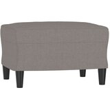  Fotelja s tabureom smeđesiva 60 cm od tkanine | shoptok.hr