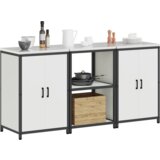 vidaXL kuhinjski set za pohranu 3 pcs bijela 180 x 50 x 92 cm | shoptok.hr