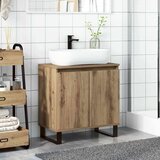 vidaXL Kopalniška omarica artisan hrast 58x33x60 cm inženirski les | Shoptok.si