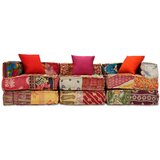  Modularni tabure za 3 osobe od tkanine s patchworkom | shoptok.hr