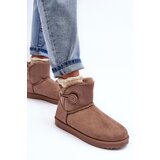 Boto Women's Padded Snow Boots With Embellishment Dark Beige Siriol | Shoptok.si