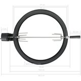  Set za obruč za ražanj 57 cm crni | Eponuda.ba