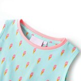  Dječja haljina s vezicom svijetla boja mente 140 | shoptok.hr