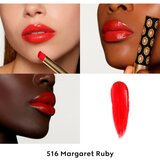 Gucci Beauty Rouge de Beauté Brillant vlažilna šminka odtenek 516 Margaret Ruby 1.8 g | Shoptok.si
