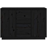  Komoda crna 111 x 34 x 75 cm od masivne borovine | shoptok.hr