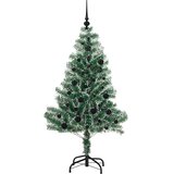  Umjetno Božićno Drvo s Snježnim Flokom i LED Svjetlom 150 cm | Eponuda.com