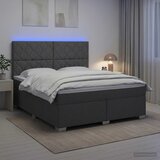  Boxspring krevet s madracem Tamnosiva 180 x 200 cm Tkanina 180 x 200 x 140.5 cm | Shoptok.si
