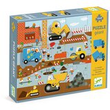 Djeco Puzzle – Gradbišče s premičnimi vozili | Shoptok.si