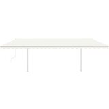  Automatska tenda na uvlačenje sa stupovima 6 x 3 m krem | shoptok.hr