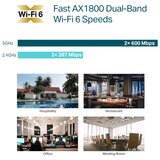 Tp-link access point (EAP613) AX1800, Wi-Fi 6, bijeli | shoptok.hr