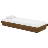  Posteljni okvir medeno rjav iz trdnega lesa 75x190 cm 2FT6, (20646858) | Shoptok.si