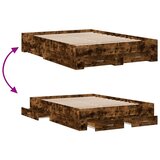  Okvir kreveta s ladicama boja hrasta 140x190 cm | shoptok.hr