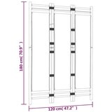  Sklopiva sobna pregrada s 3 panela 120 cm od bambusa i platna | shoptok.hr