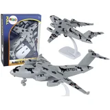 Gray Camo UNITED Airplane Figurine HW-605