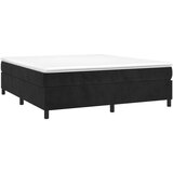  Za krevet s oprugama crni 160x200 cm od baršunasti | shoptok.hr