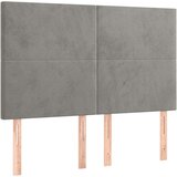  Krevet s oprugama i madracem svjetlosivi 140x200 cm baršunasti | shoptok.hr