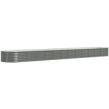  Povišena vrtna gredica od čelika 512x80x36 cm sivi | shoptok.hr