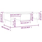 vidaXL Stolić za kavu boja hrasta 104 x 60 x 35 cm konstruirano drvo | shoptok.hr