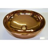 Vitra 4334-073-0016 Water Jewels 40 x 40 cm okrogli nadpultni keramični umivalnik baker | Shoptok.si