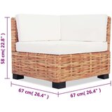 SOFA Set 16 kom Prirodni Ratan | shoptok.hr