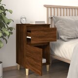  Noćni ormarići 2 kom smeđi hrast 40x35x70 cm | shoptok.hr
