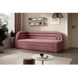 ELTAP Ružičasta sklopiva/s prostorom za odlaganje sofa od šenila s lijevim kutom 223 cm Fabillo – | shoptok.hr