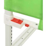 vidaXL sigurnosna ograda za dječji krevet zelena 180 x 25 cm tkanina | shoptok.hr