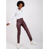 RUE PARIS Leggings-RV-LG-6007.11-burgundy | Shoptok.si
