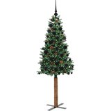 Mršavo božićno drvce Zelena 180 cm PVC i čvrsto drvo bora | shoptok.hr