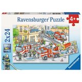 Ravensburger 2x24 delna sestavljanka Požar in nesreča 078141 Cene