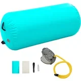 Gimnastički valjak na napuhavanje s crpkom 120x75 cm PVC zeleni