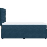 Box spring krevet s madracem tamnoplavi 100x200 cm baršunasti | shoptok.hr