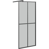 Pregrada za tuš 80 x 195 cm od tamnog kaljenog stakla | Eponuda.ba
