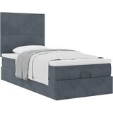  Okvir kreveta s madracima tamnosivi 90x200cm baršunasti | shoptok.hr
