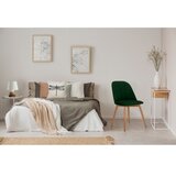  Trpezarijska stolica BAKERI 86x48 cm tamno zelena/svetli hrast | Eponuda.com