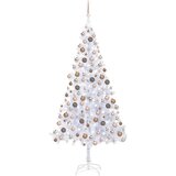 vidaXL umjetno božićno drvce LED s kuglicama 210 cm 910 grana | shoptok.hr