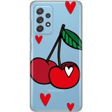 Telempire Silikonska maska Print za Samsung A525F/A526B/A528B Galaxy A52 4G/A52 5G/A52s 5G Cherry plavo-crvena | Eponuda.com