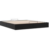  Otomanski okvir kreveta bez madraca crni 200x200cm umjetne kože | shoptok.hr