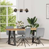 vidaXL Jedilni stoli 4 kosi svetlo sivo blago | Shoptok.si