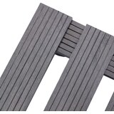 Kolica za biljke 4 kom siva 30 x 30 x 7,5 cm WPC | shoptok.hr