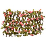  Proširiva rešetka od umjetnog bršljana roza 180 x 20 cm | shoptok.hr