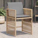 Maison Chic Vrtni stoli - Stol za vrt z blazinami 4 kosi bež poli ratan JS2211, (21876860) | Shoptok.si