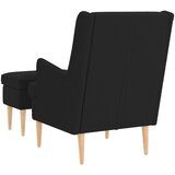  Fotelja s footstoolom 2 kom. Crna Bouclé 79 x 79 x 87,5 cm | shoptok.hr