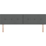 vidaXL LED Uzglavlje S Dugim Prešanim Sjedalom Tamno Sivo 90 cm Tkanina | shoptok.hr