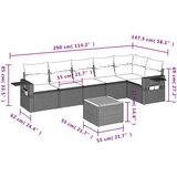  7-dijelni set vrtnih sofa od poliratana s jastucima bež | shoptok.hr