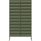  Zaslon za privatnost 100 x 50 x 180 cm Čelik Maslinastozelena | shoptok.hr