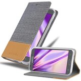 Cadorabo Ohišje, združljiv s Samsungom v svetlo sivo rjavi barvi - zaščitni pokrov z magnetnim zapiranjem, stoječo funkcijo in režo za kartico, (20569376) | Shoptok.si