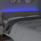  LED uzglavlje sivo 200 x 5 x 78/88 cm od umjetne kože | Eponuda.com